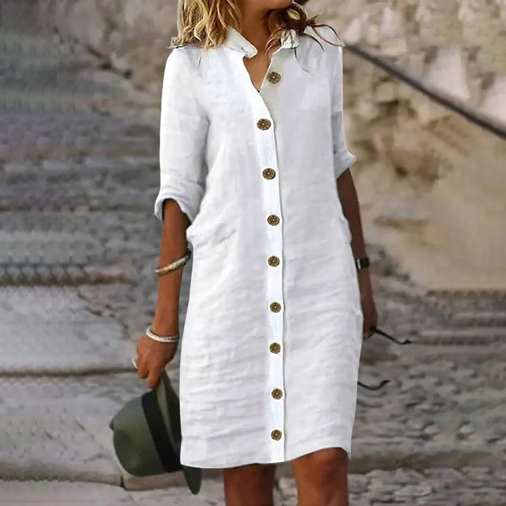 Roxy™ - Casual Midi Shirt Dress