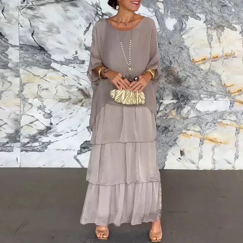 Salome  | Flowy Layered Maxi Dress
