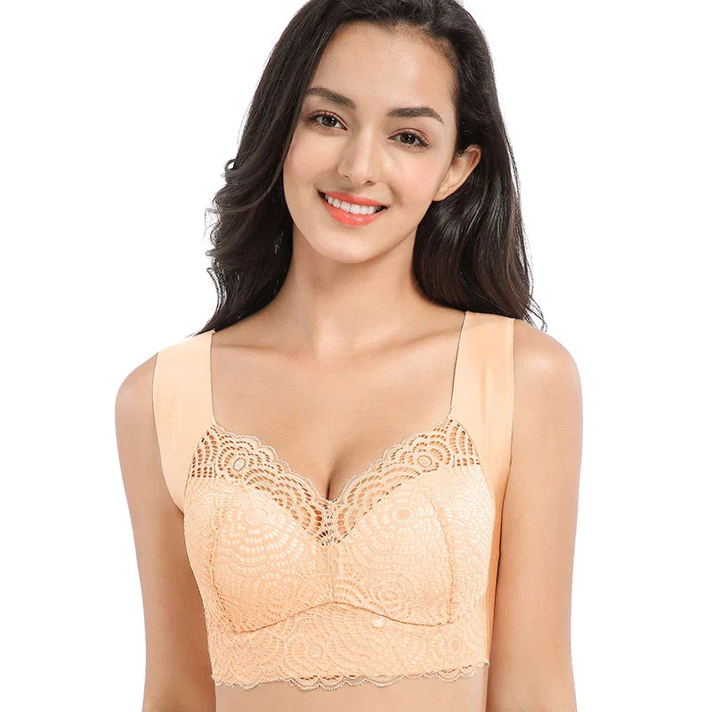 Evangeline | Alluring Seamless Strapless Plus-Size Lace Bra