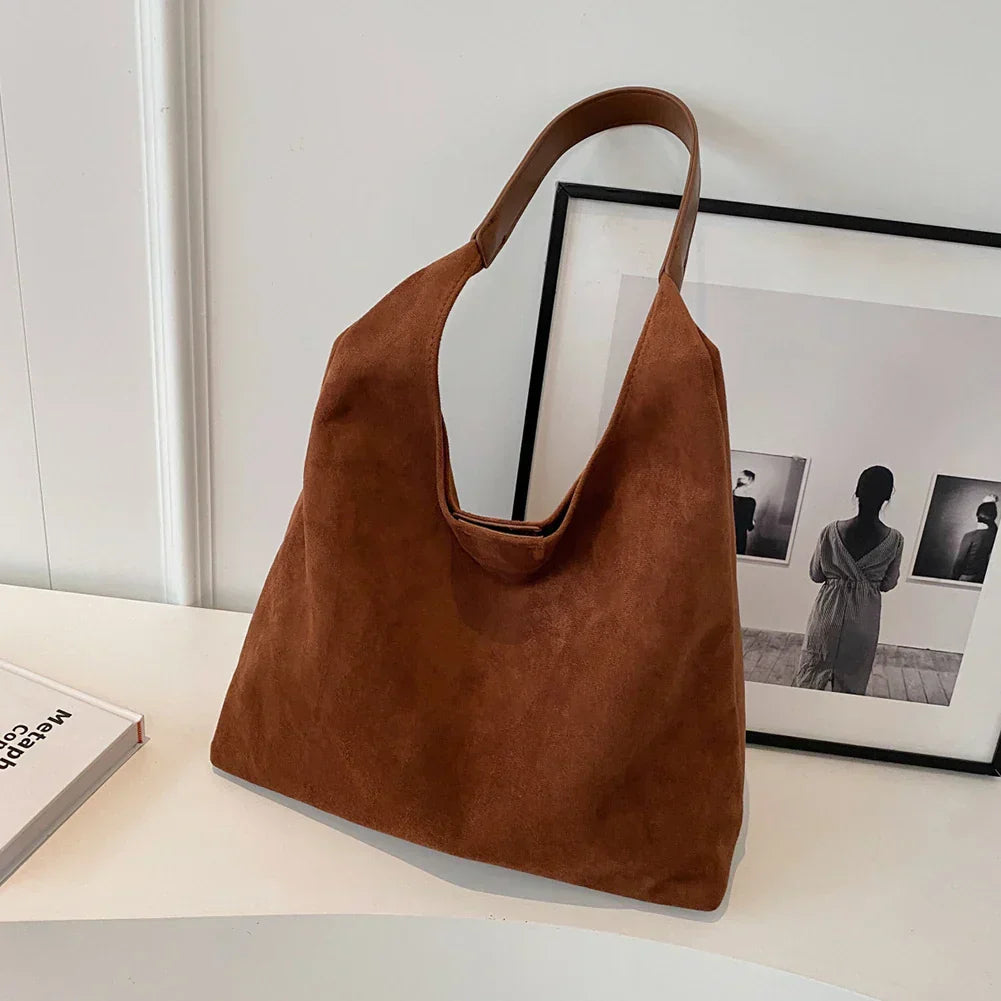 Halle | Suede Soft-Tote Bag