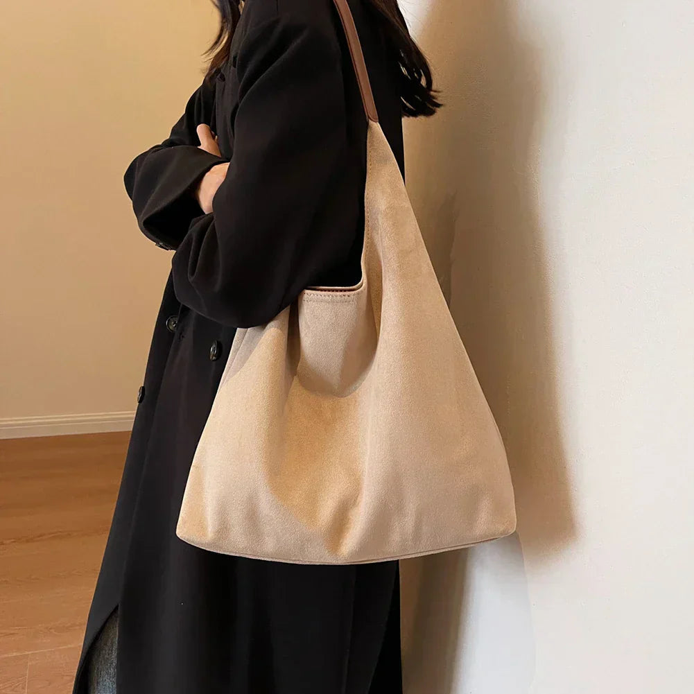 Halle | Suede Soft-Tote Bag