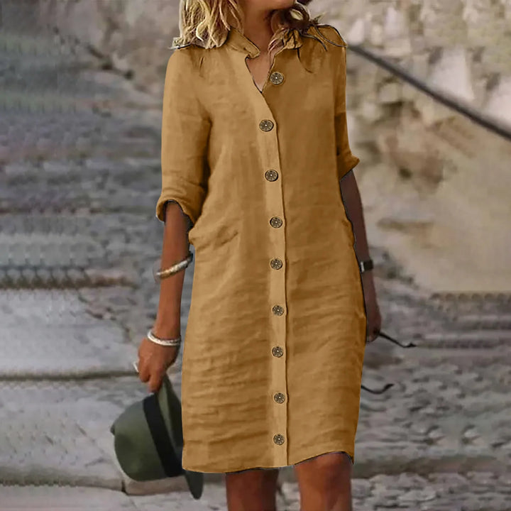Roxy™ - Casual Midi Shirt Dress