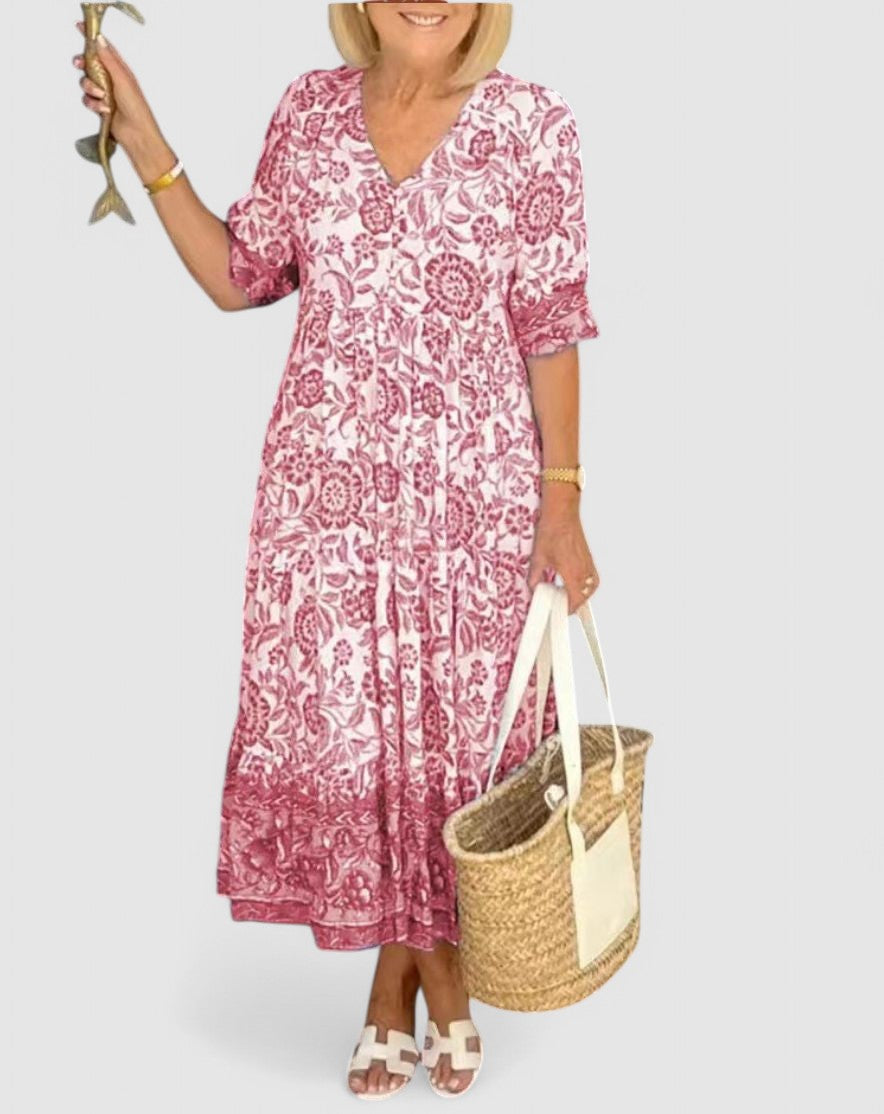 Josephine™ | Breathable Summer V Neck Dress