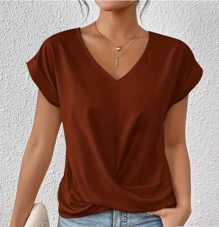 Lila™ | Tummy Tucking V-Neck Top