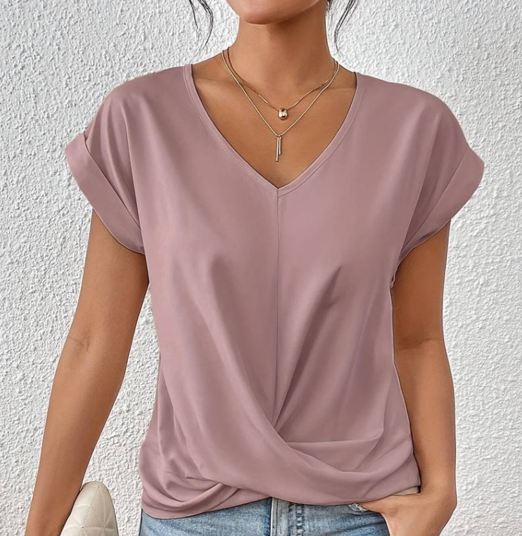 Lila™ | Tummy Tucking V-Neck Top