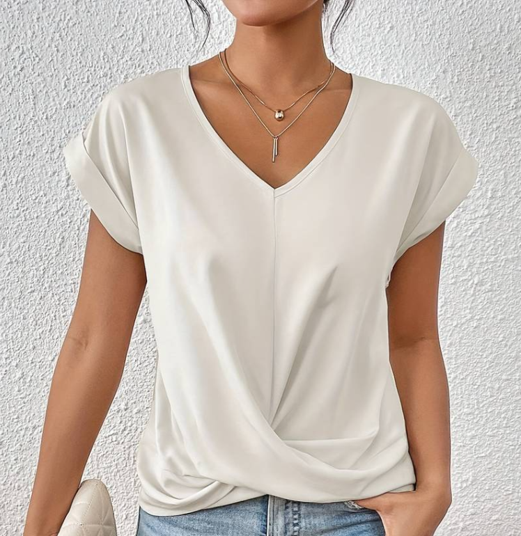Lila™ | Tummy Tucking V-Neck Top