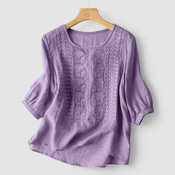 Arielle™ | Embroidered Boho Blouse