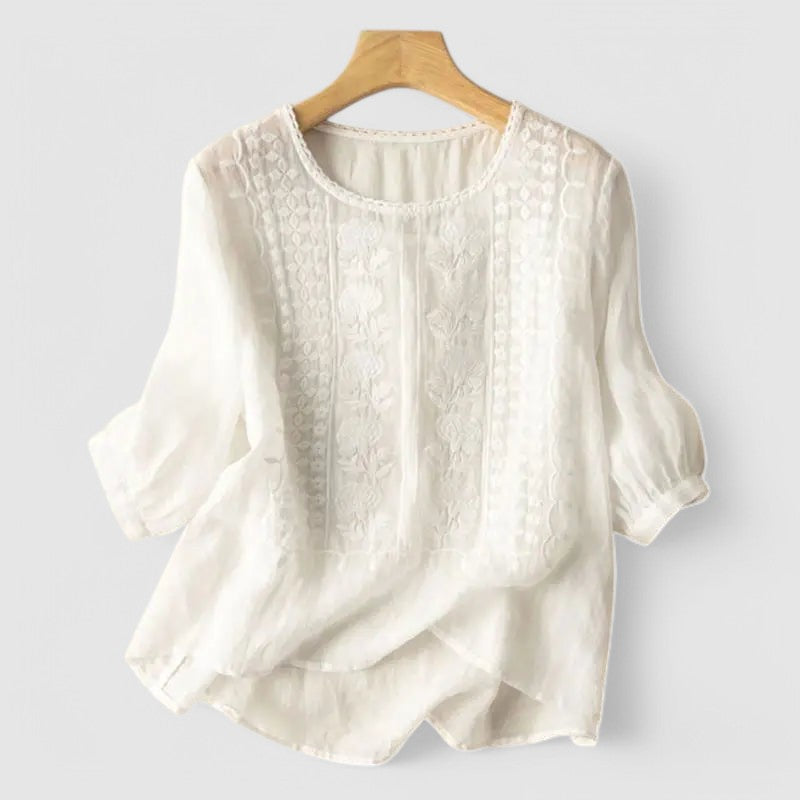 Arielle™ | Embroidered Boho Blouse