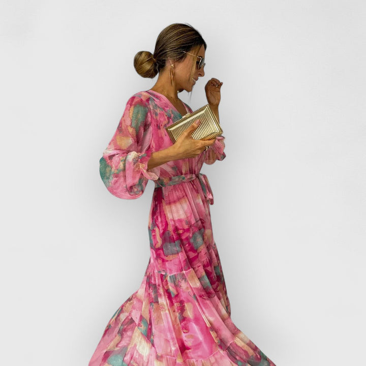 Mirielle™ | Long Sleeve Floral Maxi Dress