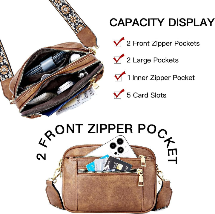 Cora | Refined Leather Crossbody Bag