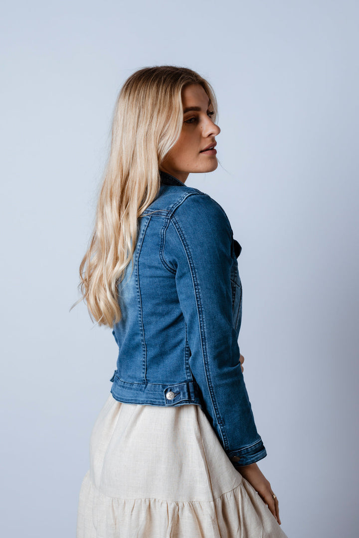 Skylar | Cropped Denim Jacket