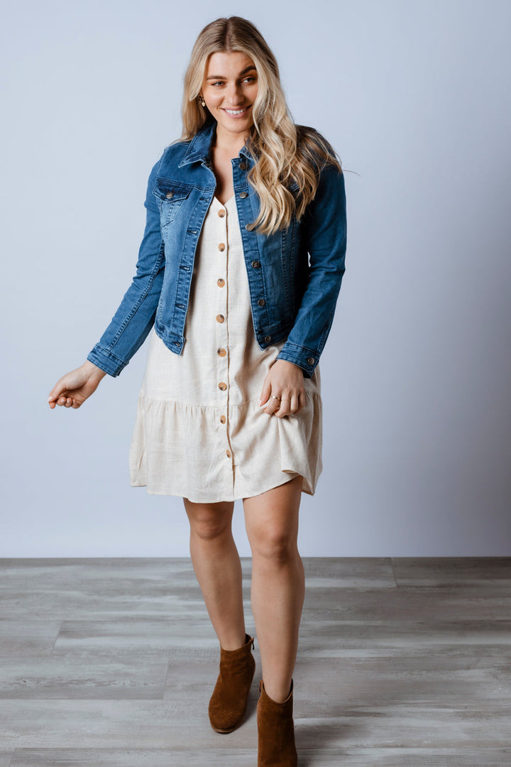 Skylar | Cropped Denim Jacket