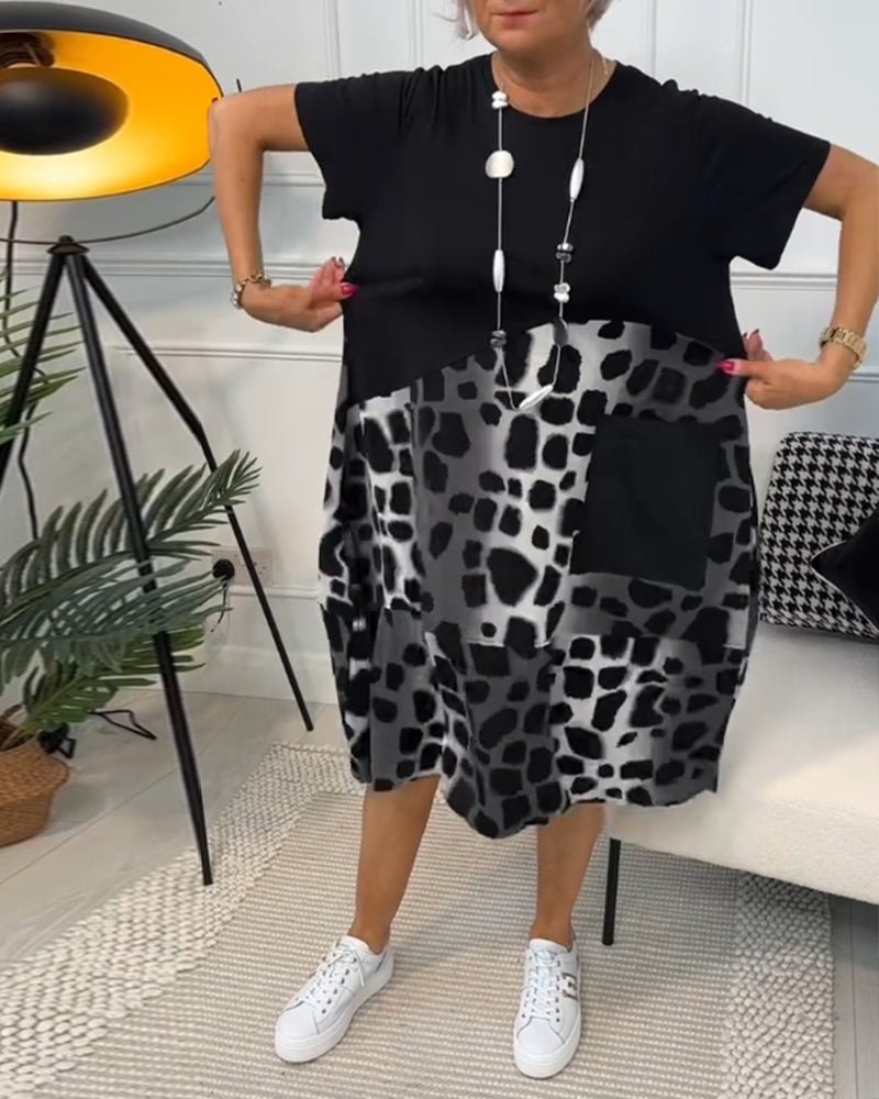 Celyse | Modern Leopard Print Dress