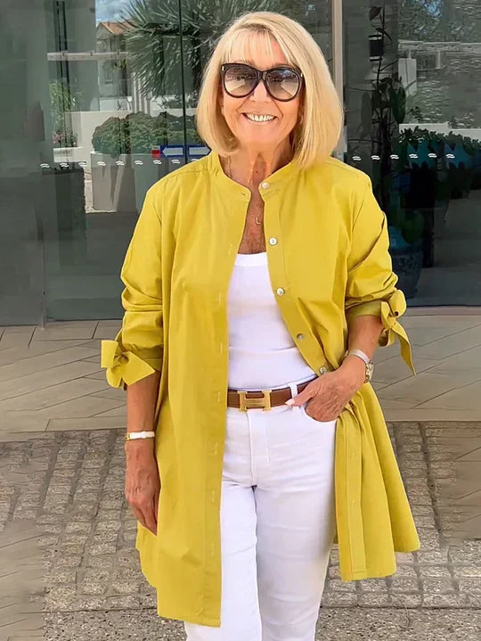 Allyce™ | Elegant Flowing Button-Up Jacket