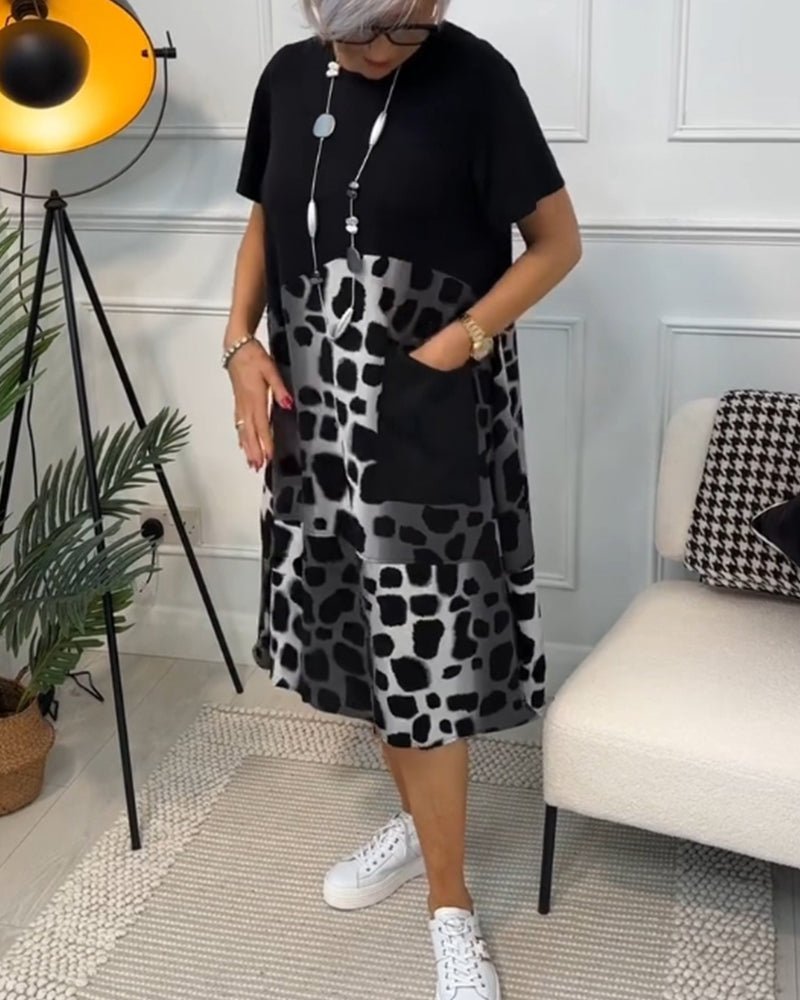 Celyse | Modern Leopard Print Dress