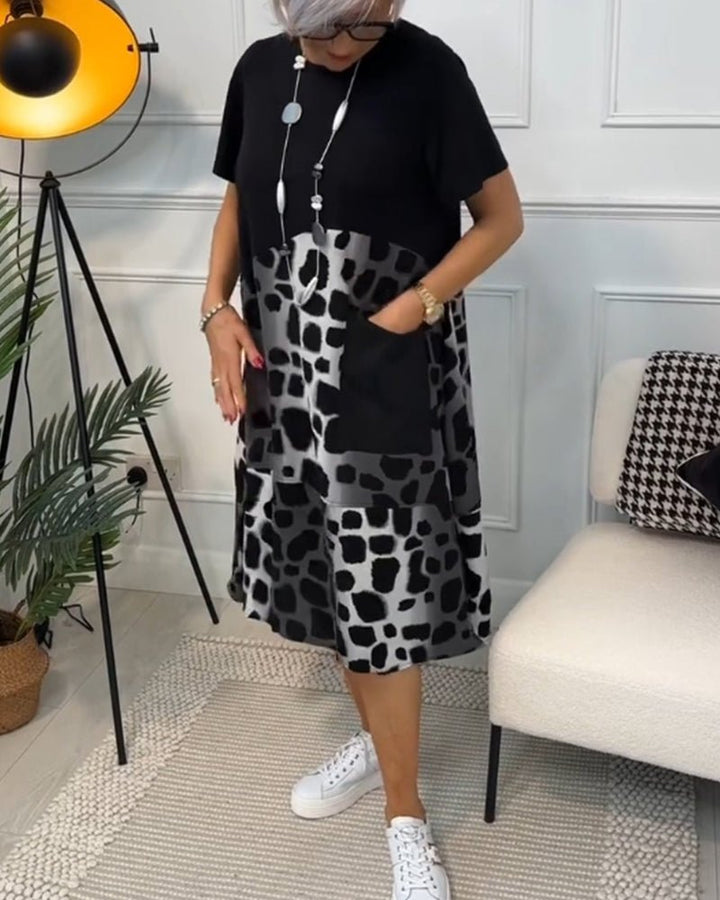 Celyse | Modern Leopard Print Dress