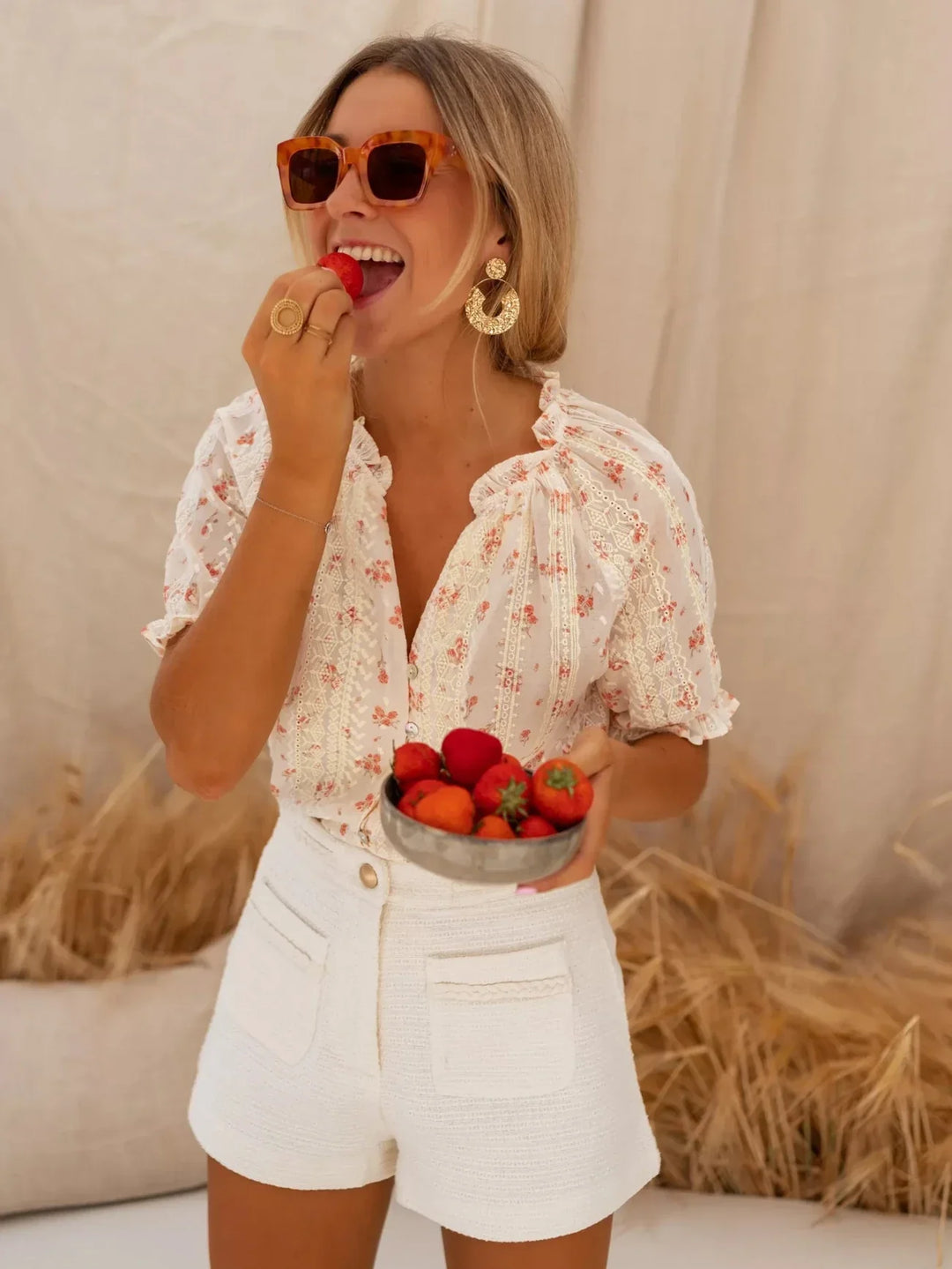Sana™ - Floral Summer Blouse