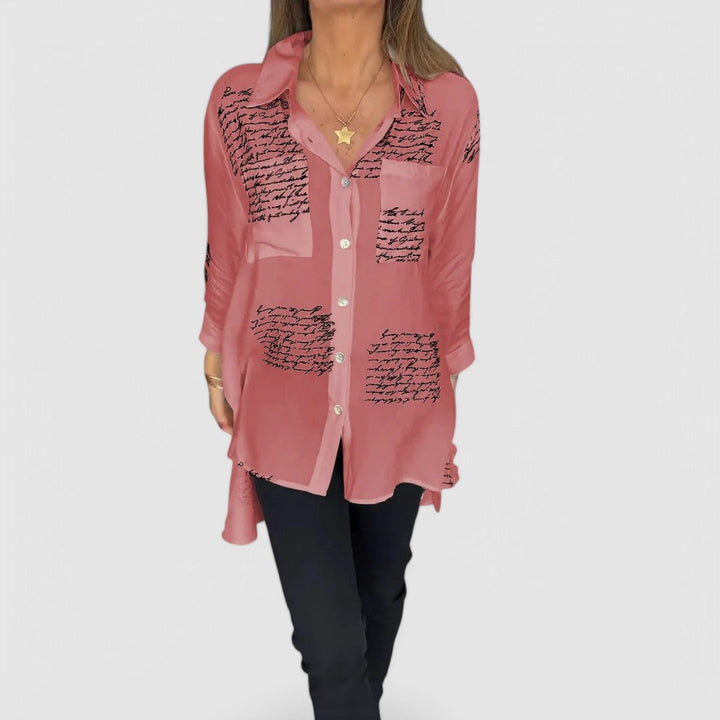 Tessa | Handwritten Button-Up Shirt
