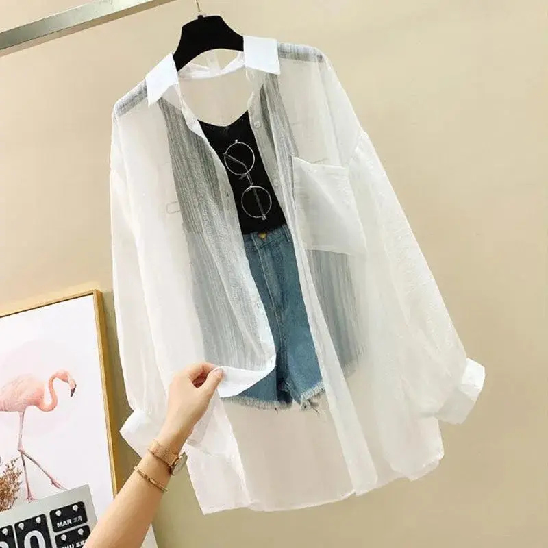 Breezy Oversized Button-Up Shirt