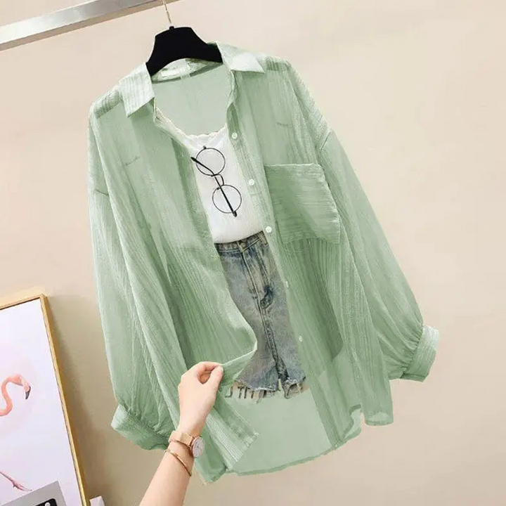 Breezy Oversized Button-Up Shirt