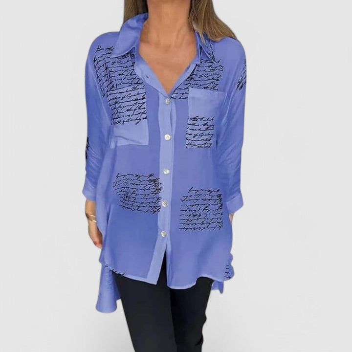 Tessa | Handwritten Button-Up Shirt