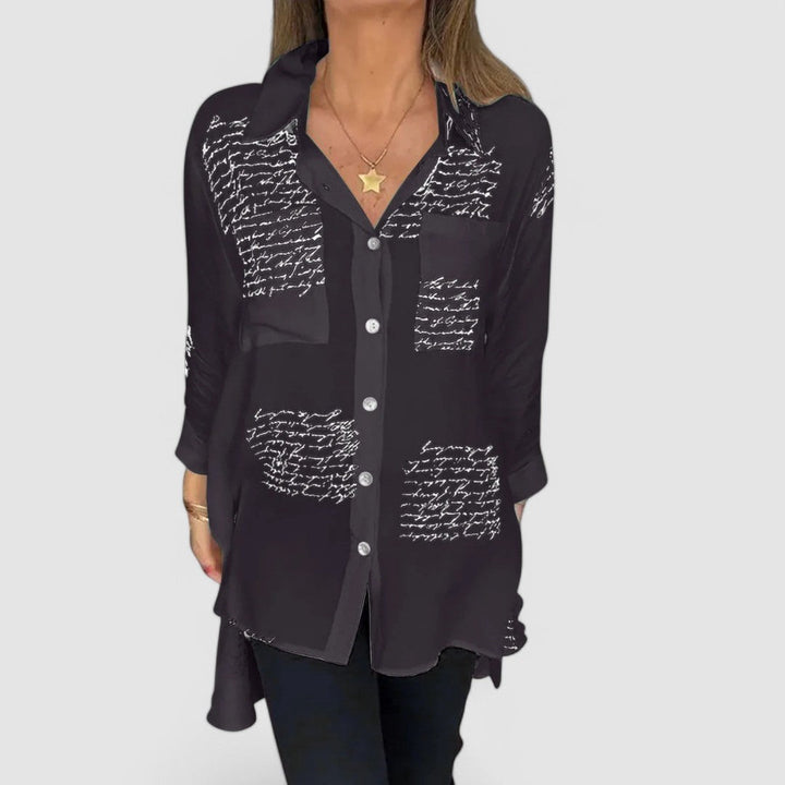Tessa | Handwritten Button-Up Shirt