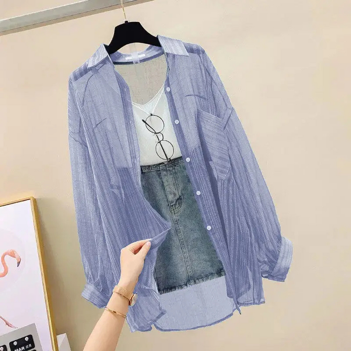 Breezy Oversized Button-Up Shirt
