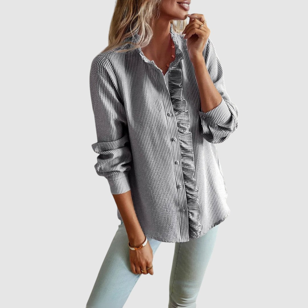 Morgan | Elegant Blouse with Ruffle Details