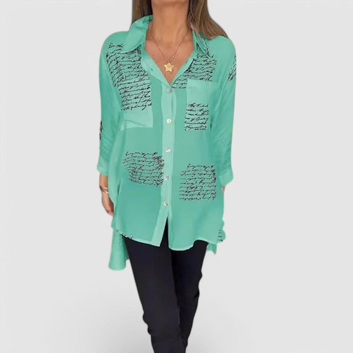 Tessa | Handwritten Button-Up Shirt