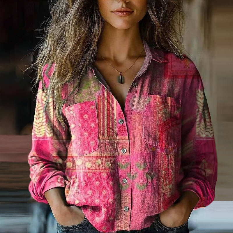 Valerie | Printed Vintage Blouse