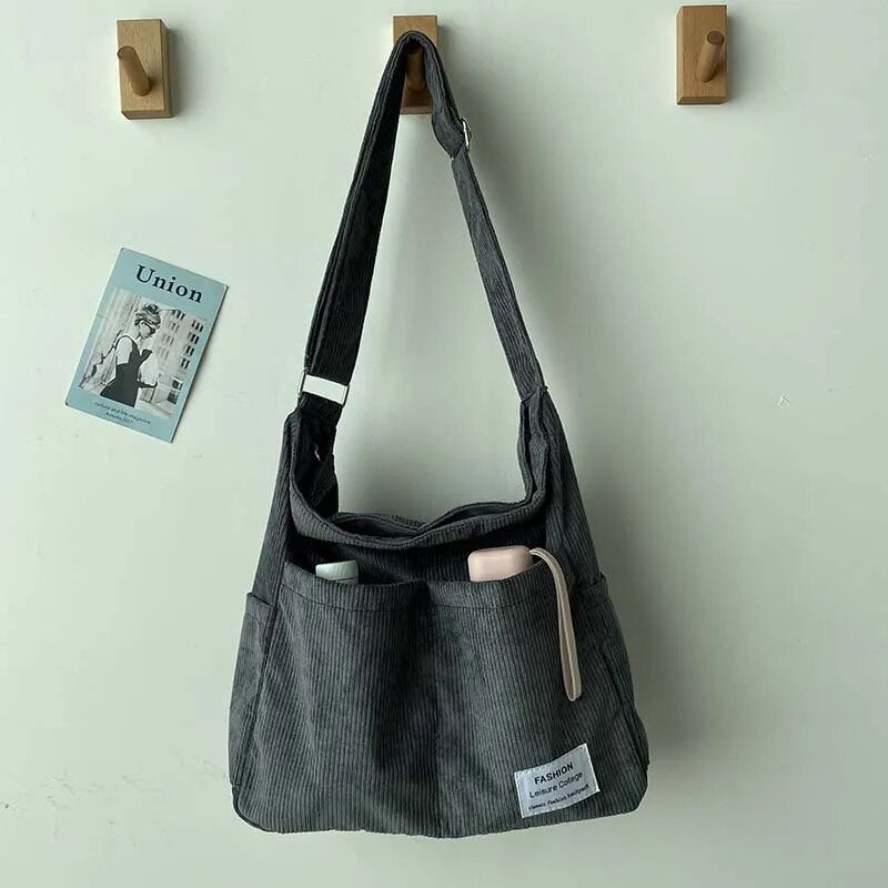 Maisha | Casual Corduroy Tote Bag