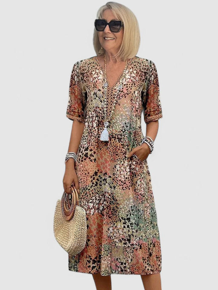 Paisley | Vibrant Style Mid Length Dress