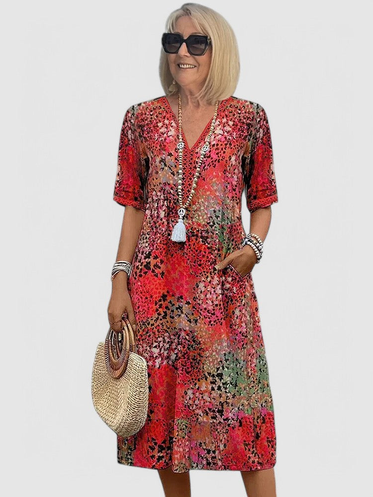 Paisley | Vibrant Style Mid Length Dress