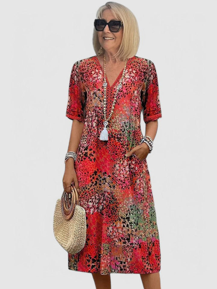 Paisley | Vibrant Style Mid Length Dress