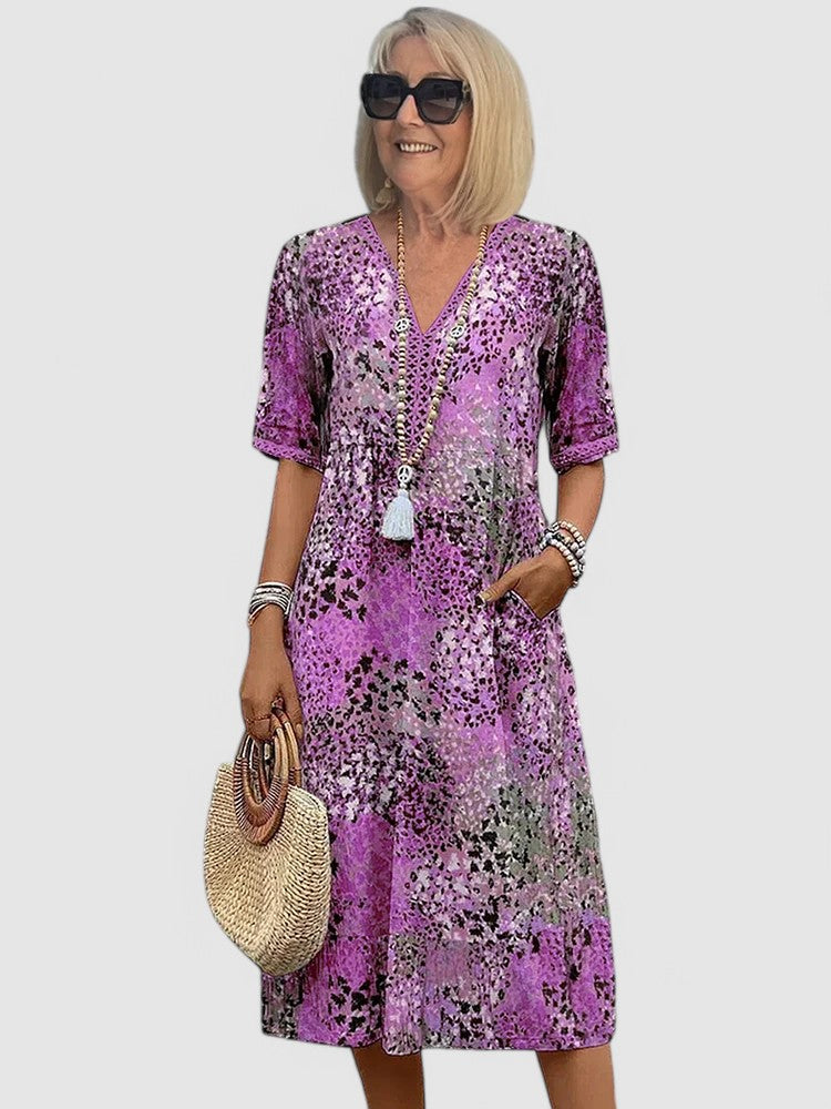 Paisley | Vibrant Style Mid Length Dress