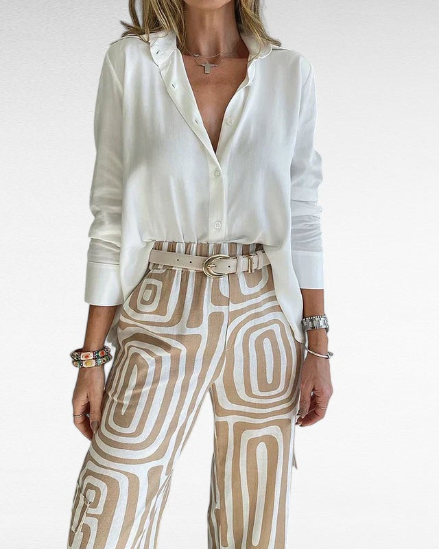 Mila | Geometric Palazzo Set