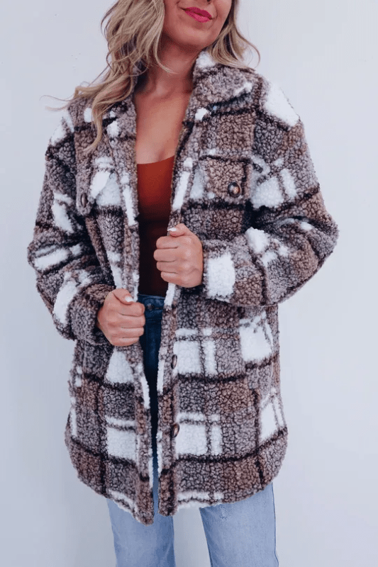 Chloé  | Oversized Plaid Shacket