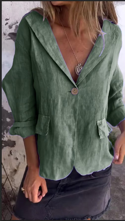 Sienna | Minimalist Button-Up Blazer