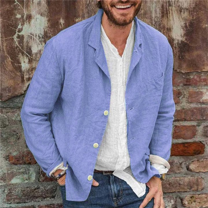 Morgan | Stylish Button-Down Linen Blazer