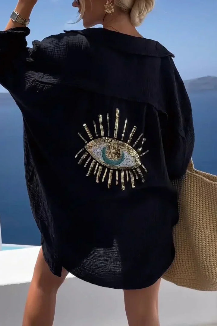 Aniya | Embellished Oversized Shirt