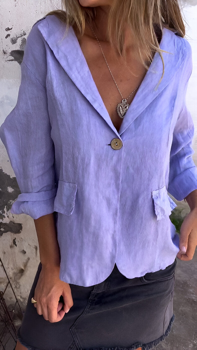 Sienna | Minimalist Button-Up Blazer