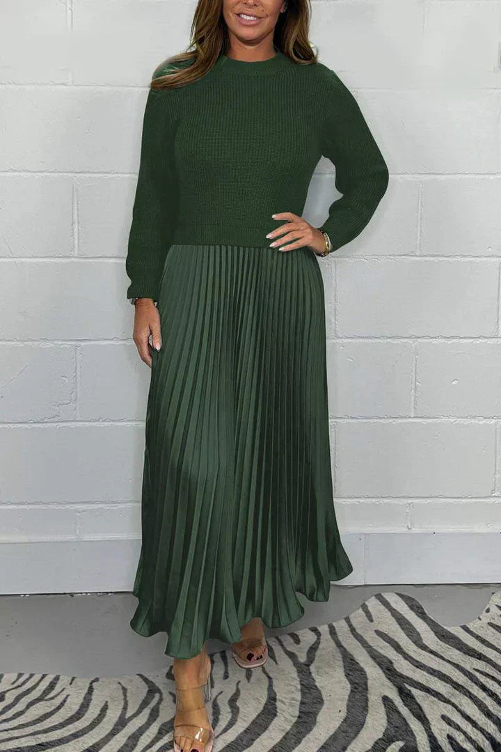 Milena | Pleated Skirt and Sweater Set