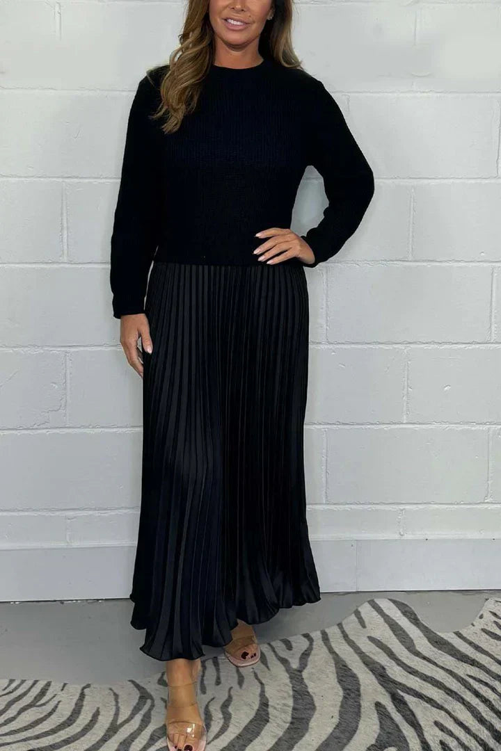 Milena | Pleated Skirt and Sweater Set
