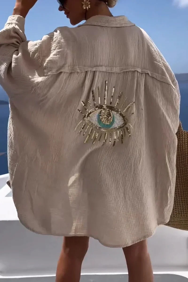 Aniya | Embellished Oversized Shirt