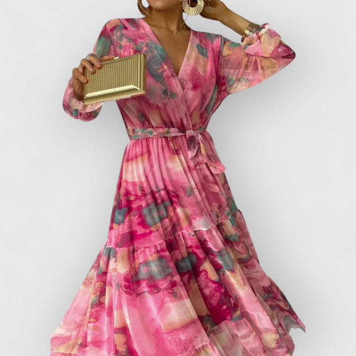 Mirielle™ | Long Sleeve Floral Maxi Dress