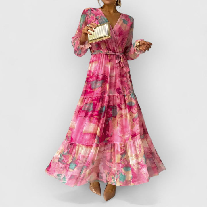 Mirielle™ | Long Sleeve Floral Maxi Dress