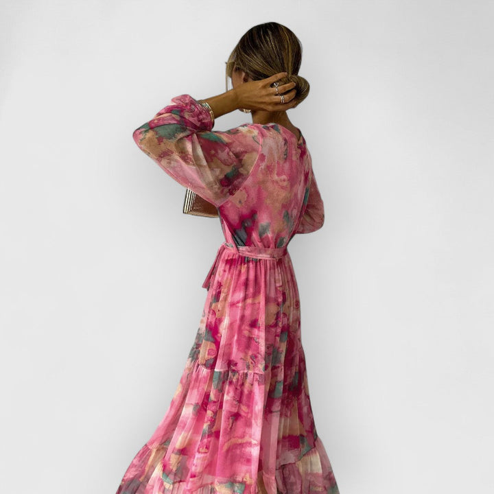 Mirielle™ | Long Sleeve Floral Maxi Dress