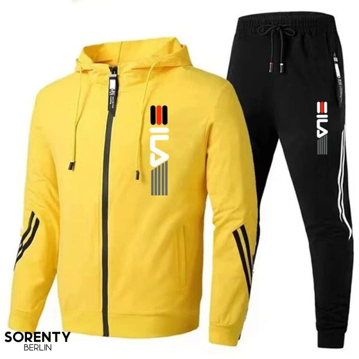 Annabelle | Stylish Black Zip-Up Tracksuit Set