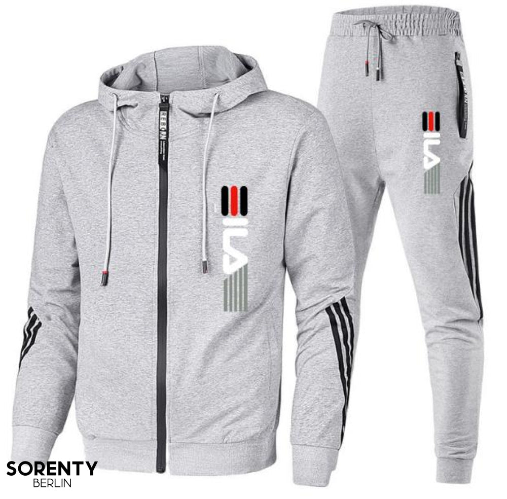 Annabelle | Stylish Black Zip-Up Tracksuit Set