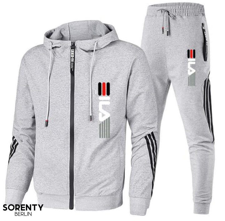 Annabelle | Stylish Black Zip-Up Tracksuit Set